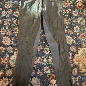 Women’s Gray Plaid Riding Breeches FS